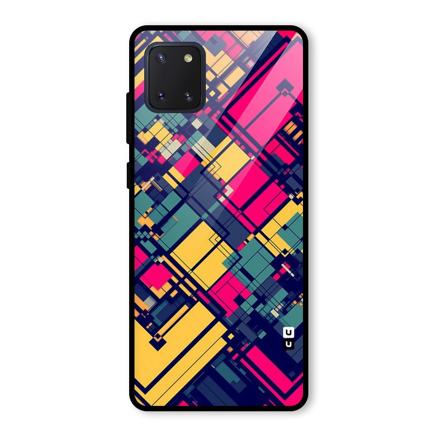 Classic Abstract Coloured Glass Back Case for Galaxy Note 10 Lite