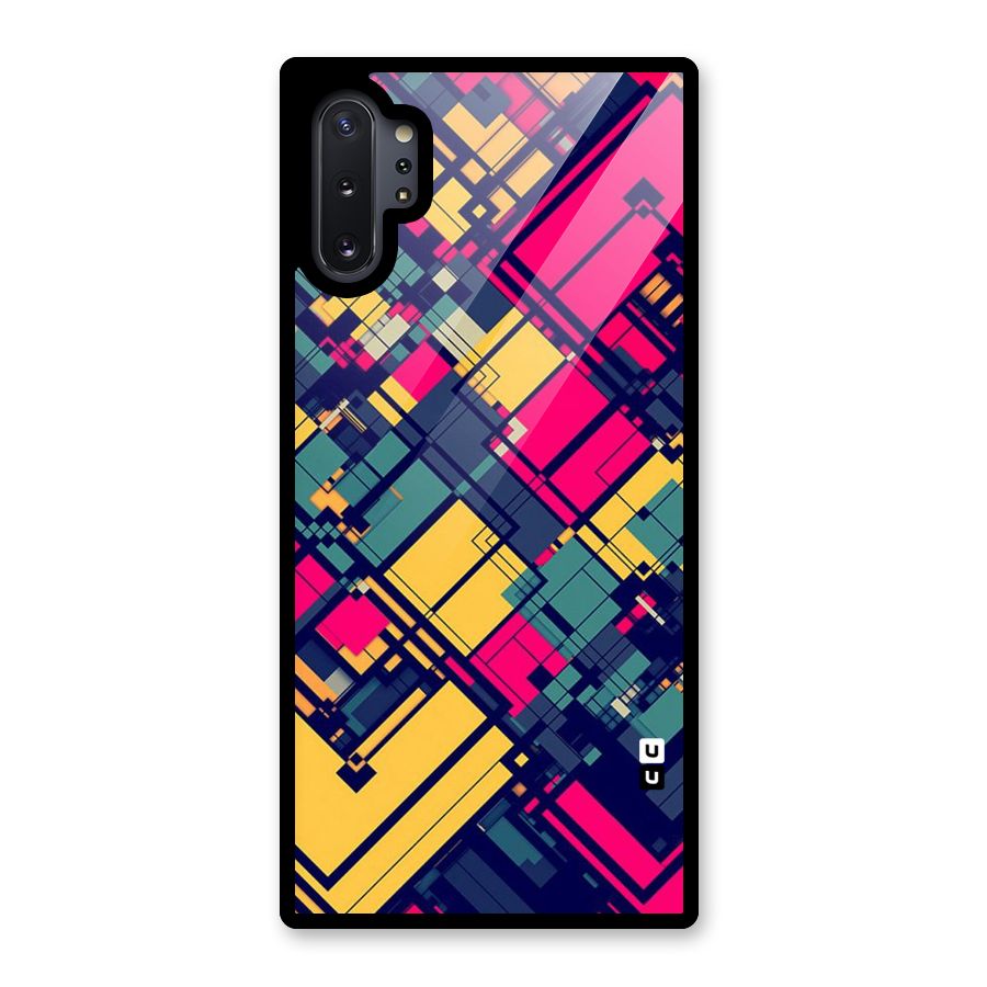 Classic Abstract Coloured Glass Back Case for Galaxy Note 10 Plus