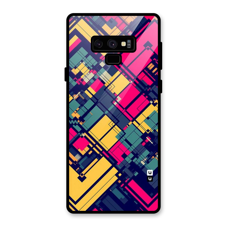 Classic Abstract Coloured Glass Back Case for Galaxy Note 9