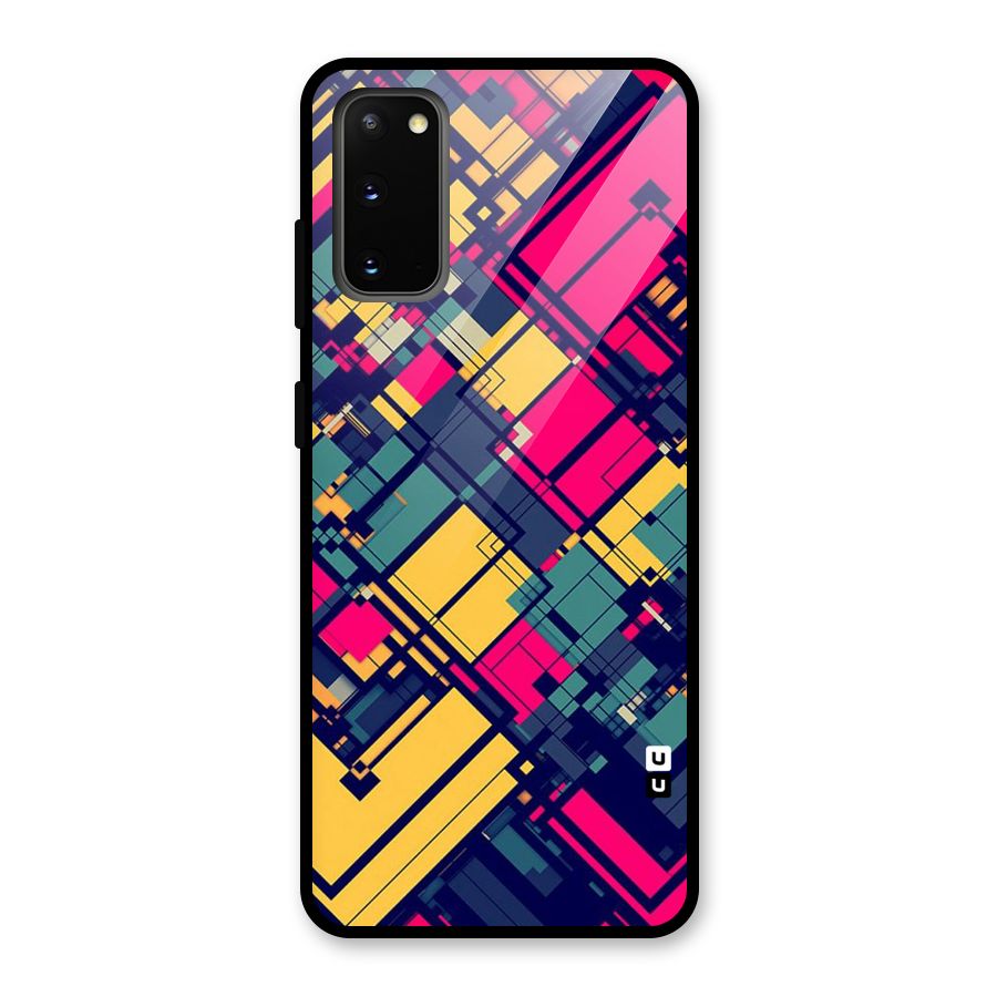 Classic Abstract Coloured Glass Back Case for Galaxy S20