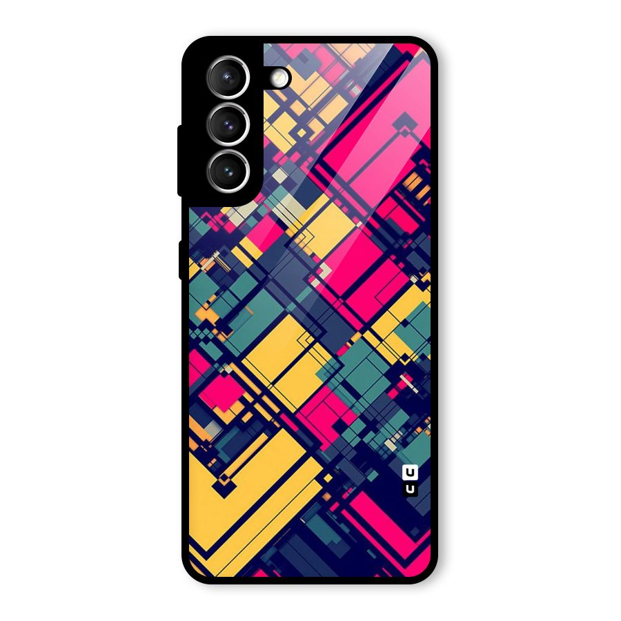 Classic Abstract Coloured Glass Back Case for Galaxy S21 5G