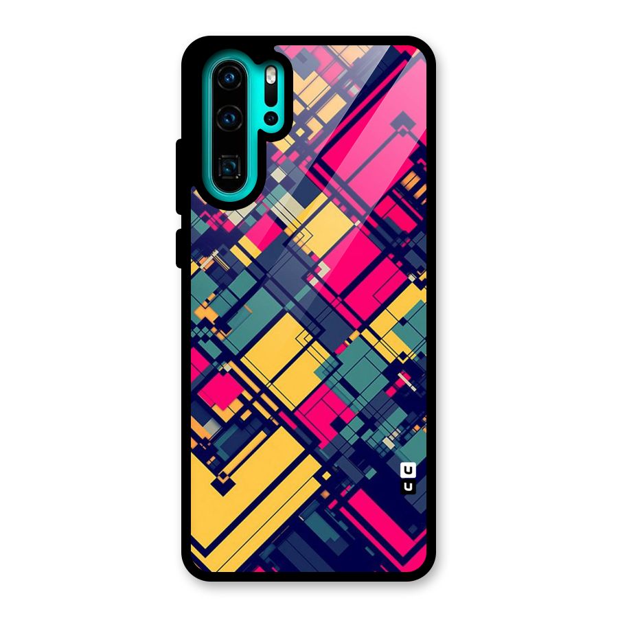 Classic Abstract Coloured Glass Back Case for Huawei P30 Pro