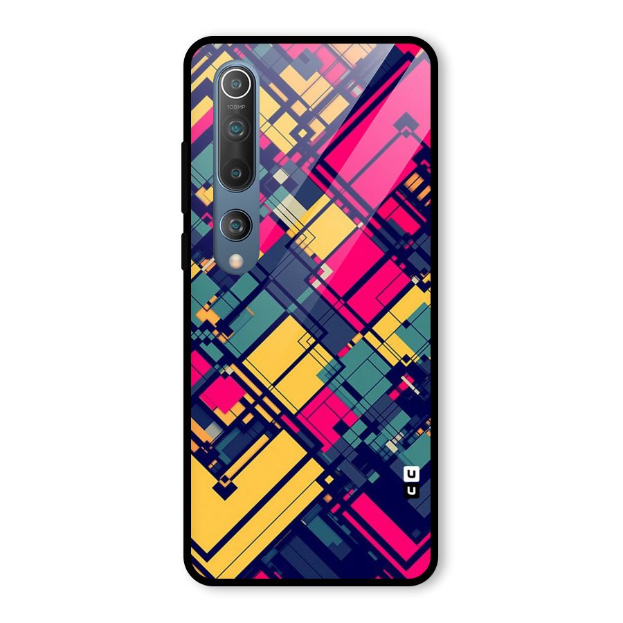 Classic Abstract Coloured Glass Back Case for Mi 10
