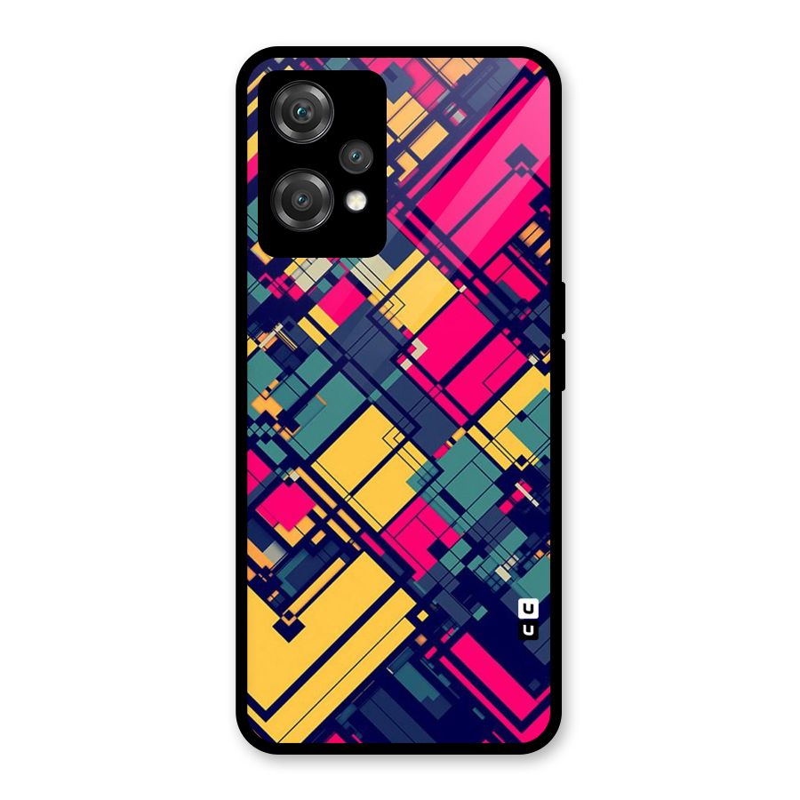 Classic Abstract Coloured Glass Back Case for OnePlus Nord CE 2 Lite 5G