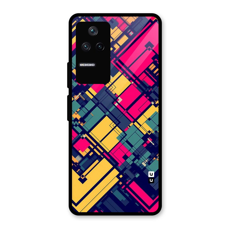 Classic Abstract Coloured Glass Back Case for Poco F4 5G