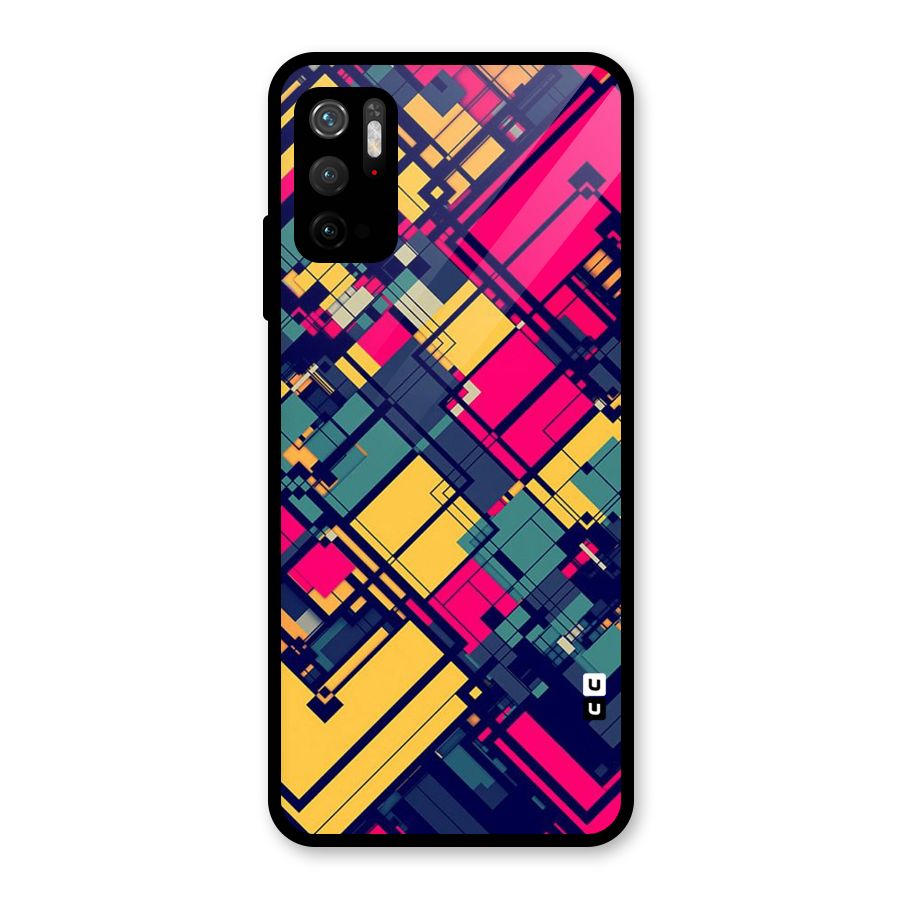 Classic Abstract Coloured Glass Back Case for Poco M3 Pro 5G