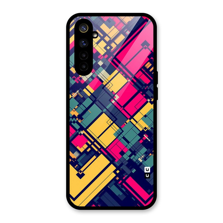 Classic Abstract Coloured Glass Back Case for Realme 6i