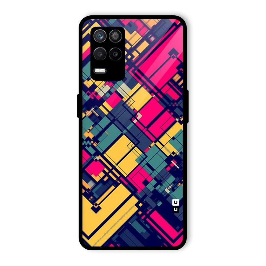 Classic Abstract Coloured Glass Back Case for Realme 9 5G