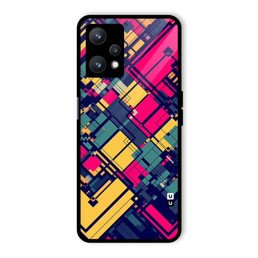 Classic Abstract Coloured Glass Back Case for Realme 9 Pro 5G