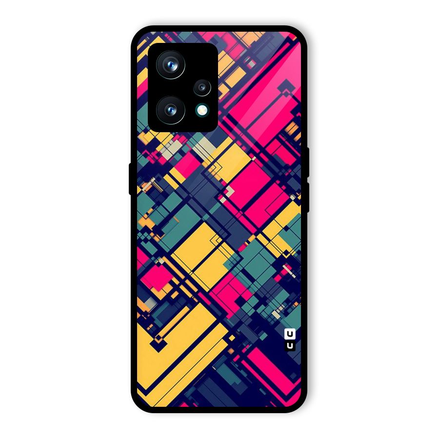 Classic Abstract Coloured Glass Back Case for Realme 9 Pro Plus 5G