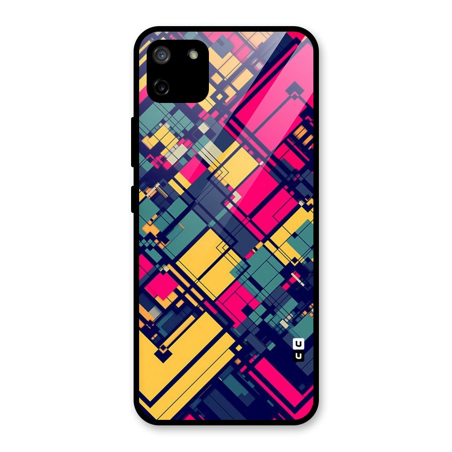 Classic Abstract Coloured Glass Back Case for Realme C11