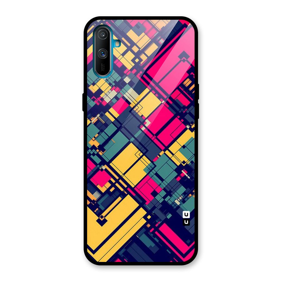 Classic Abstract Coloured Glass Back Case for Realme C3