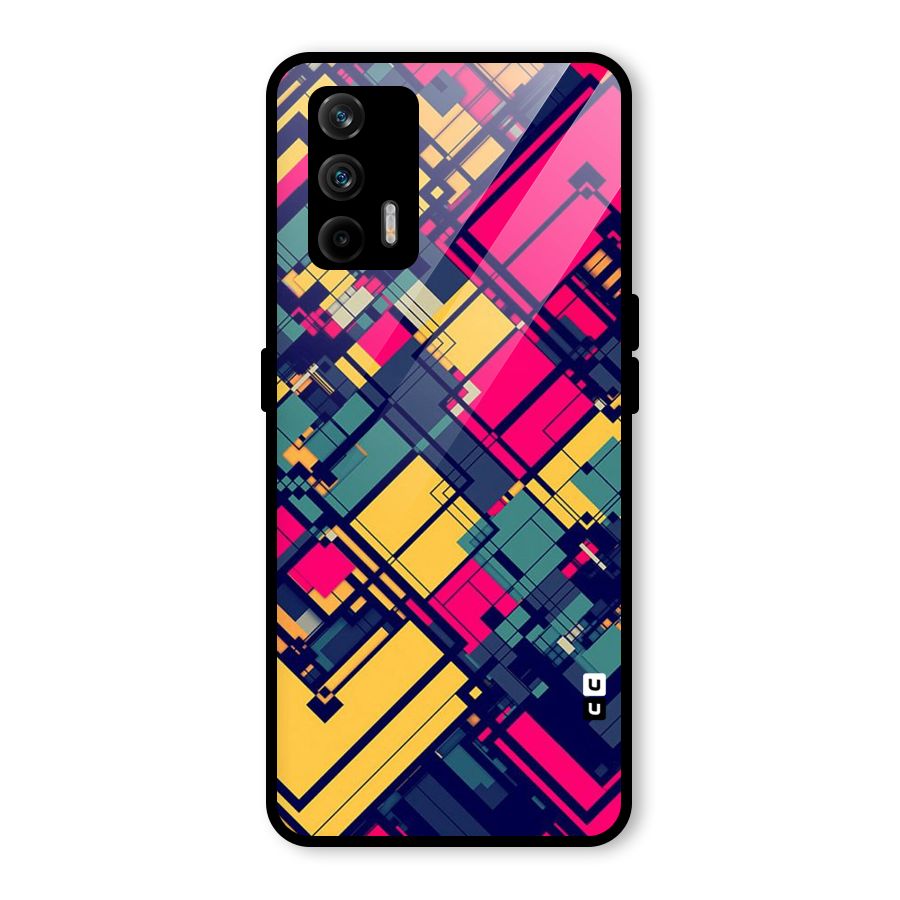 Classic Abstract Coloured Glass Back Case for Realme GT 5G