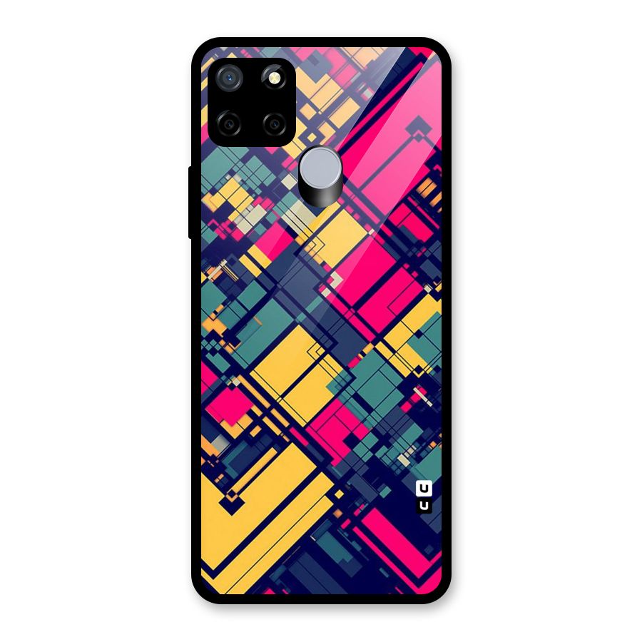 Classic Abstract Coloured Glass Back Case for Realme Narzo 20