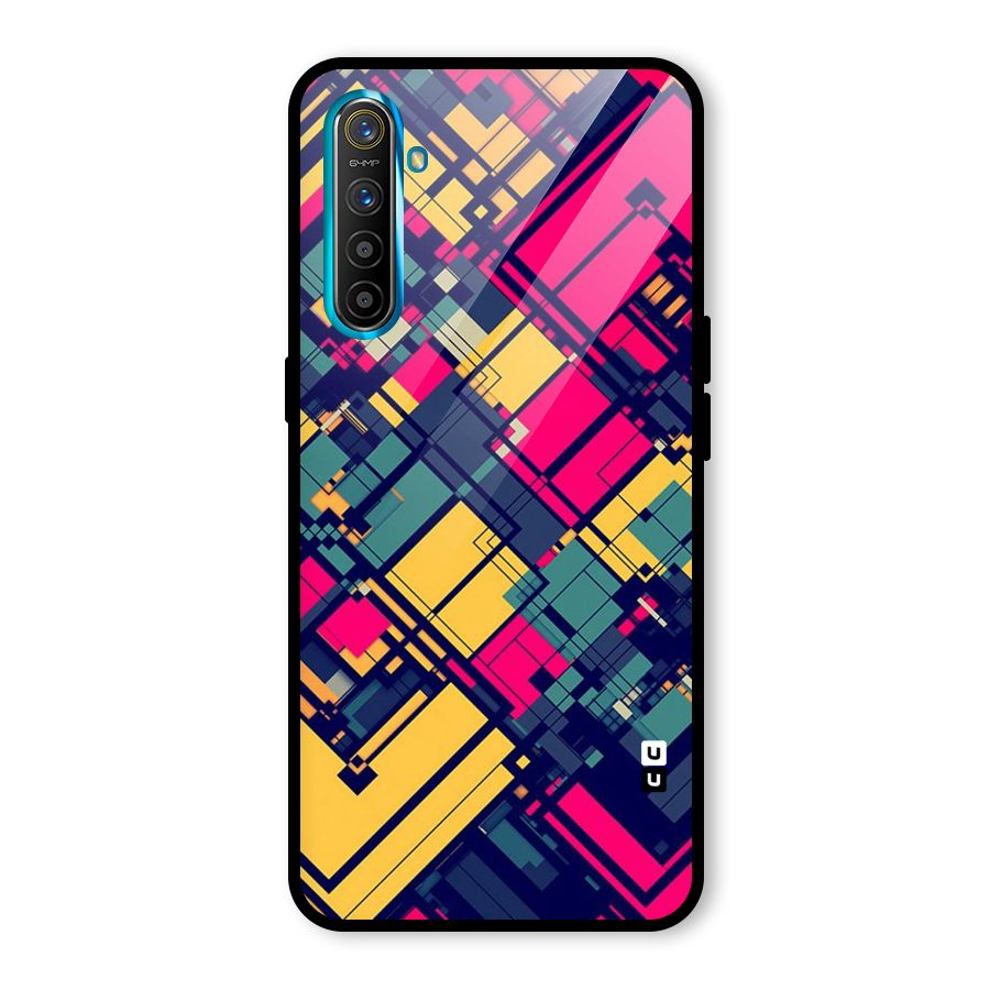 Classic Abstract Coloured Glass Back Case for Realme X2