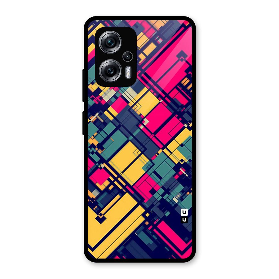 Classic Abstract Coloured Glass Back Case for Redmi K50i