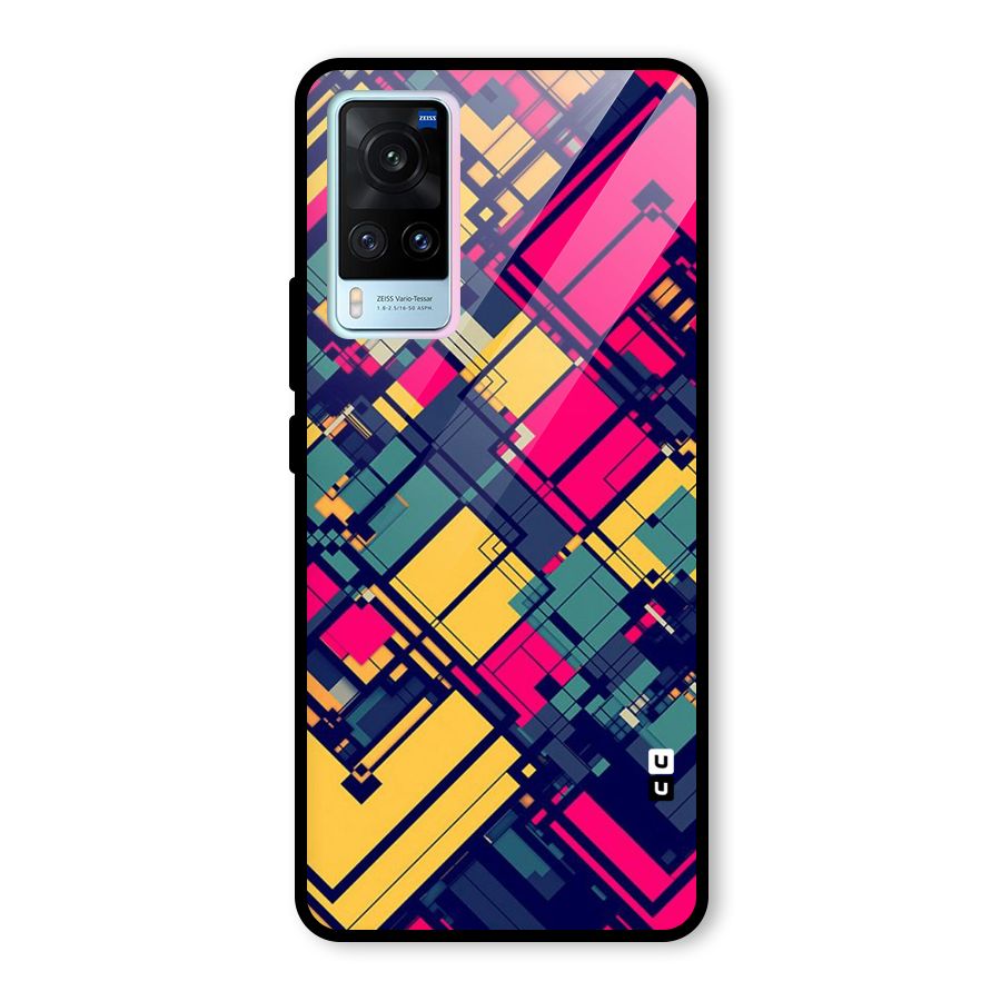 Classic Abstract Coloured Glass Back Case for Vivo X60