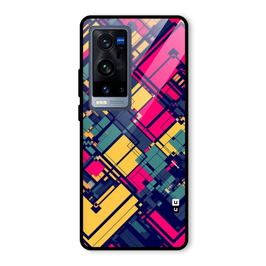 Classic Abstract Coloured Glass Back Case for Vivo X60 Pro Plus