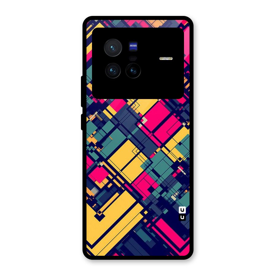 Classic Abstract Coloured Glass Back Case for Vivo X80