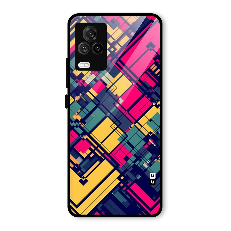 Classic Abstract Coloured Glass Back Case for Vivo iQOO 7 Legend 5G