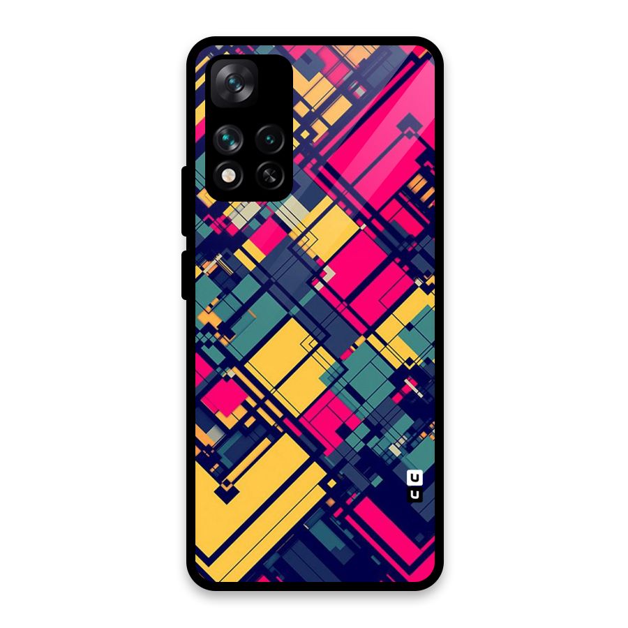 Classic Abstract Coloured Glass Back Case for Xiaomi 11i HyperCharge 5G