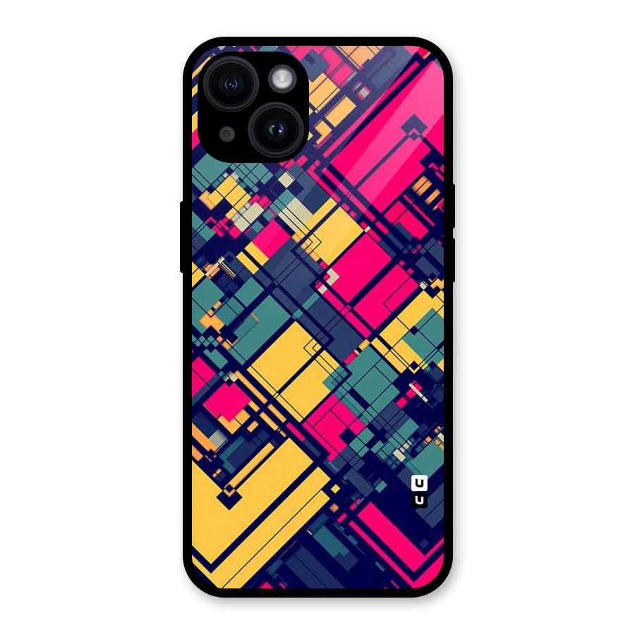 Classic Abstract Coloured Glass Back Case for iPhone 14