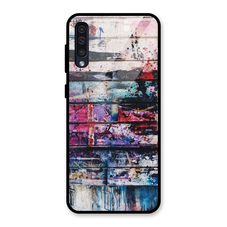 Classic Art Splash Glass Back Case for Galaxy A50
