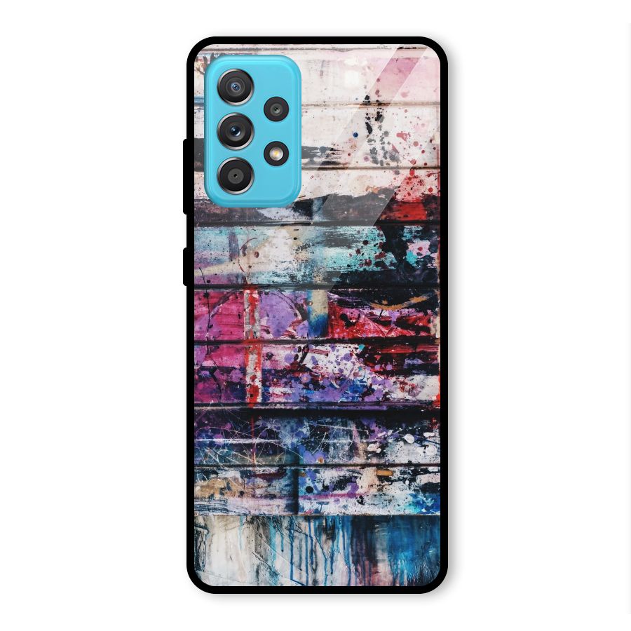 Classic Art Splash Glass Back Case for Galaxy A52s 5G