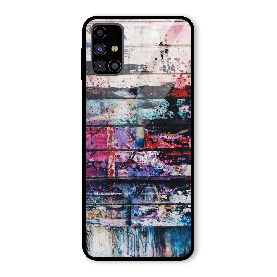 Classic Art Splash Glass Back Case for Galaxy M31s