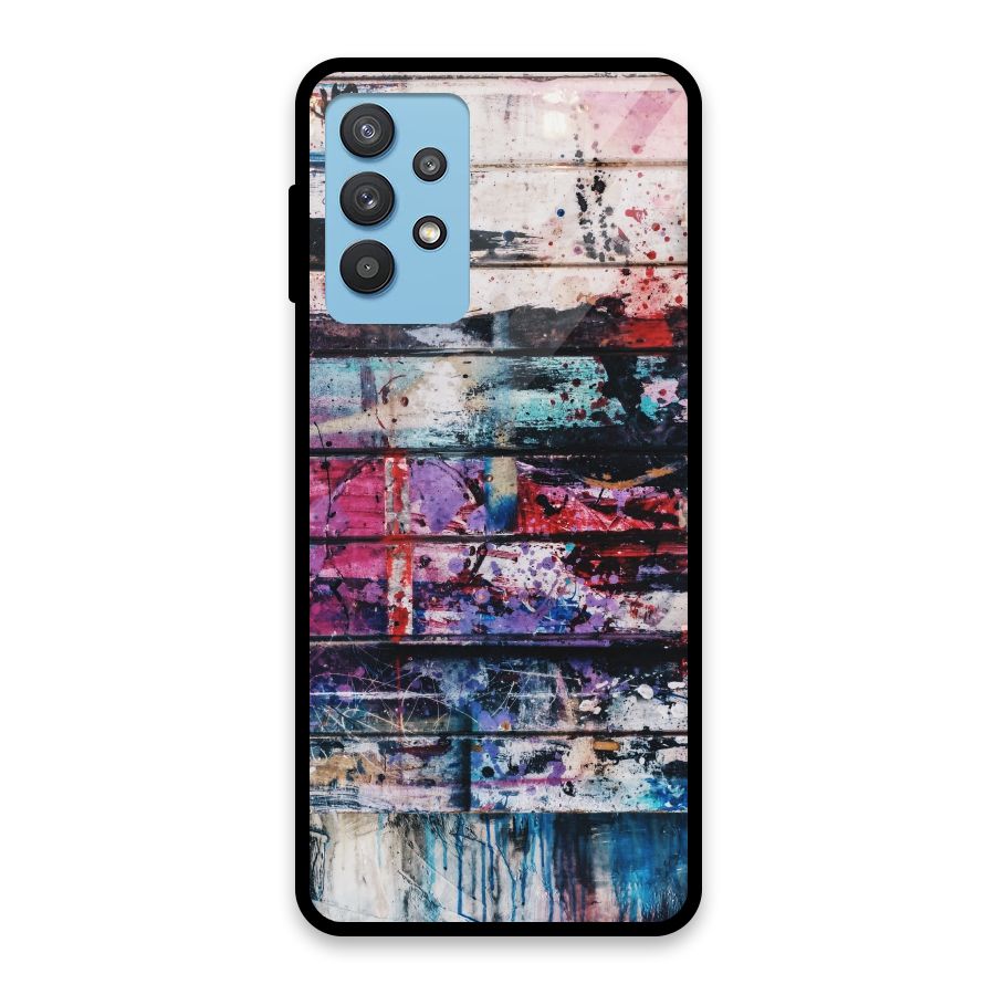 Classic Art Splash Glass Back Case for Galaxy M32 5G