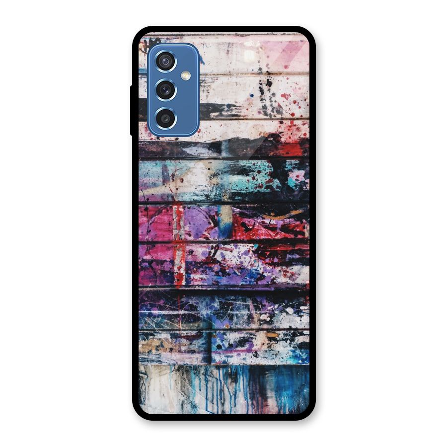 Classic Art Splash Glass Back Case for Galaxy M52 5G