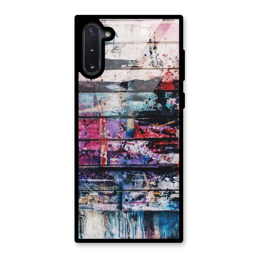 Classic Art Splash Glass Back Case for Galaxy Note 10