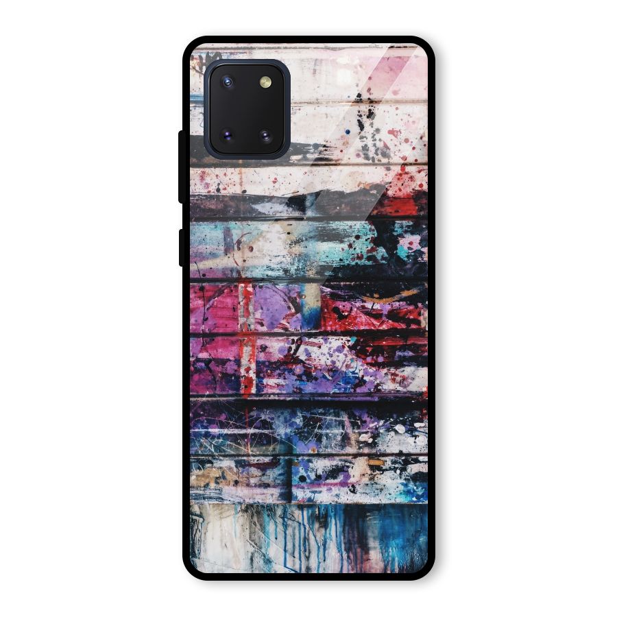 Classic Art Splash Glass Back Case for Galaxy Note 10 Lite