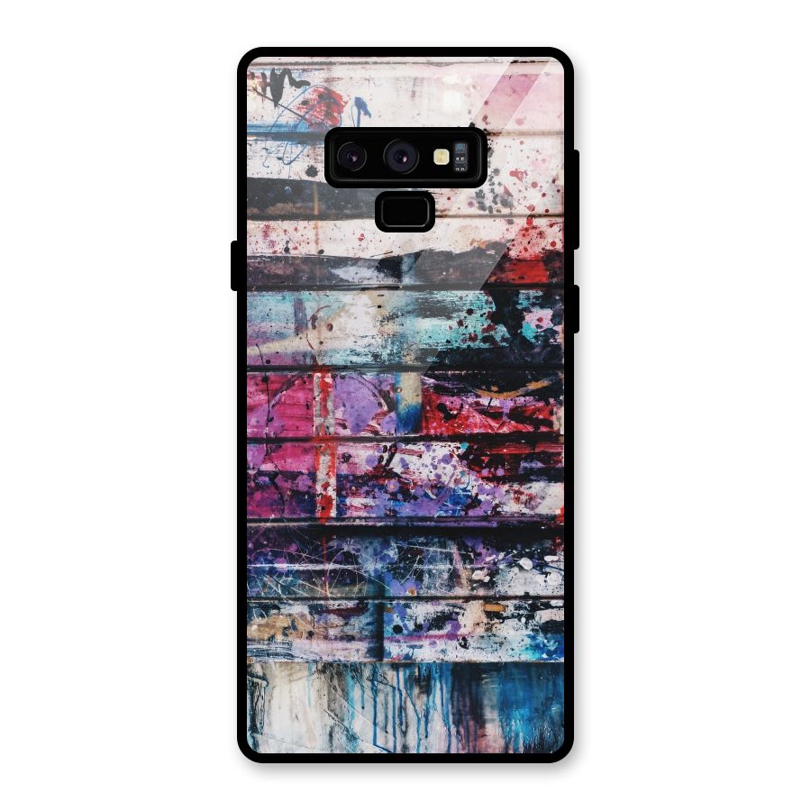 Classic Art Splash Glass Back Case for Galaxy Note 9