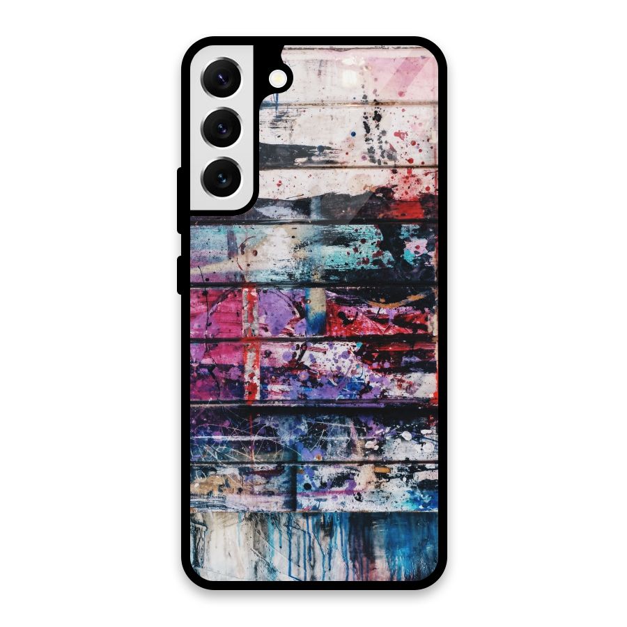 Classic Art Splash Glass Back Case for Galaxy S22 Plus 5G