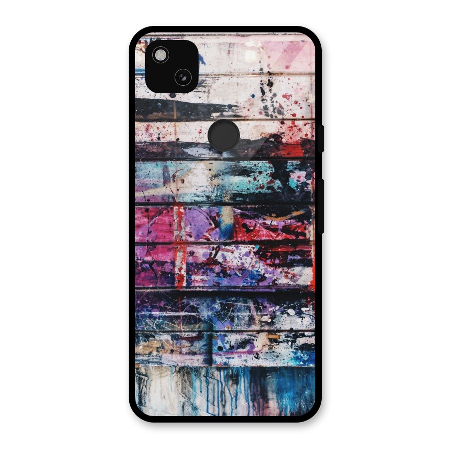 Classic Art Splash Glass Back Case for Google Pixel 4a