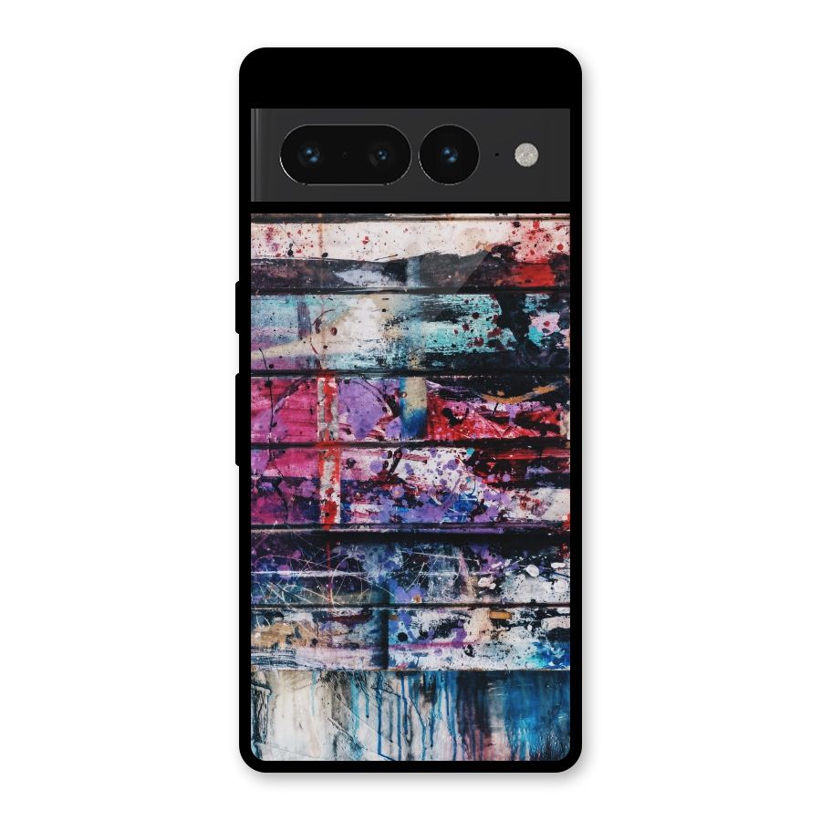 Classic Art Splash Glass Back Case for Google Pixel 7 Pro