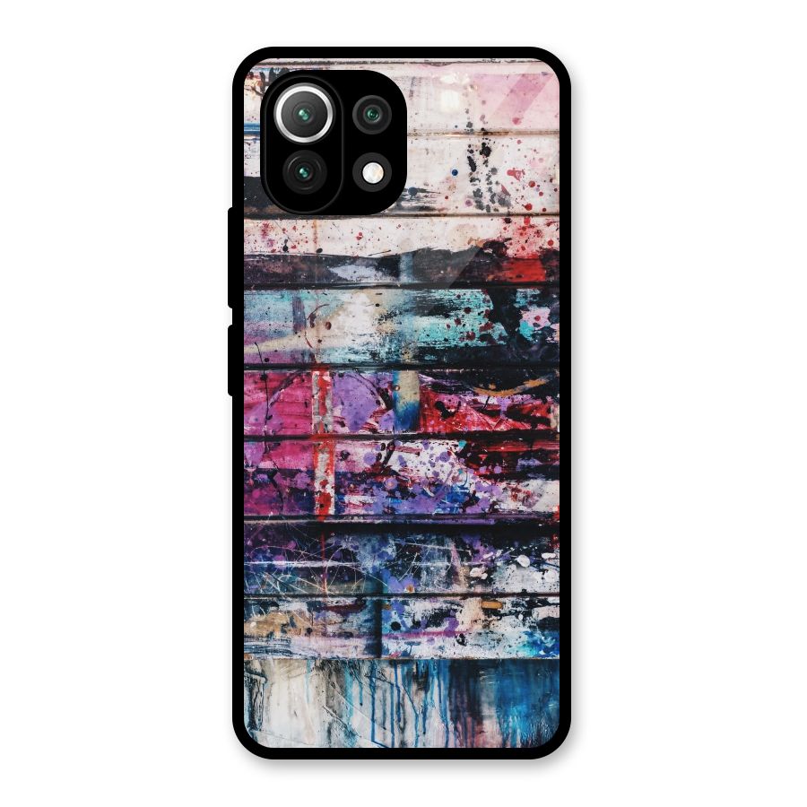 Classic Art Splash Glass Back Case for Mi 11 Lite