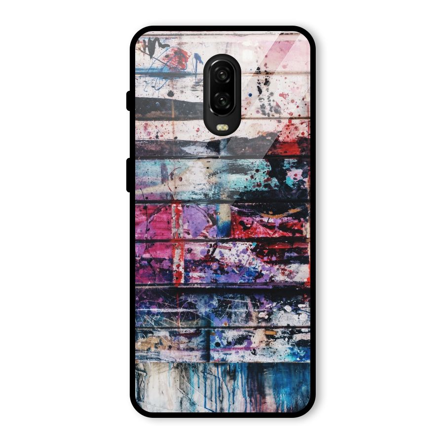 Classic Art Splash Glass Back Case for OnePlus 6T