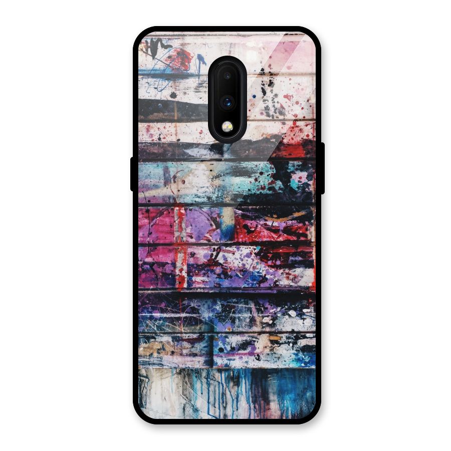 Classic Art Splash Glass Back Case for OnePlus 7