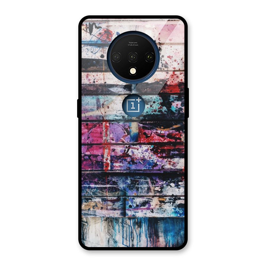 Classic Art Splash Glass Back Case for OnePlus 7T