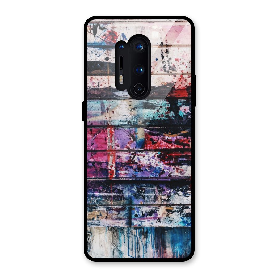 Classic Art Splash Glass Back Case for OnePlus 8 Pro