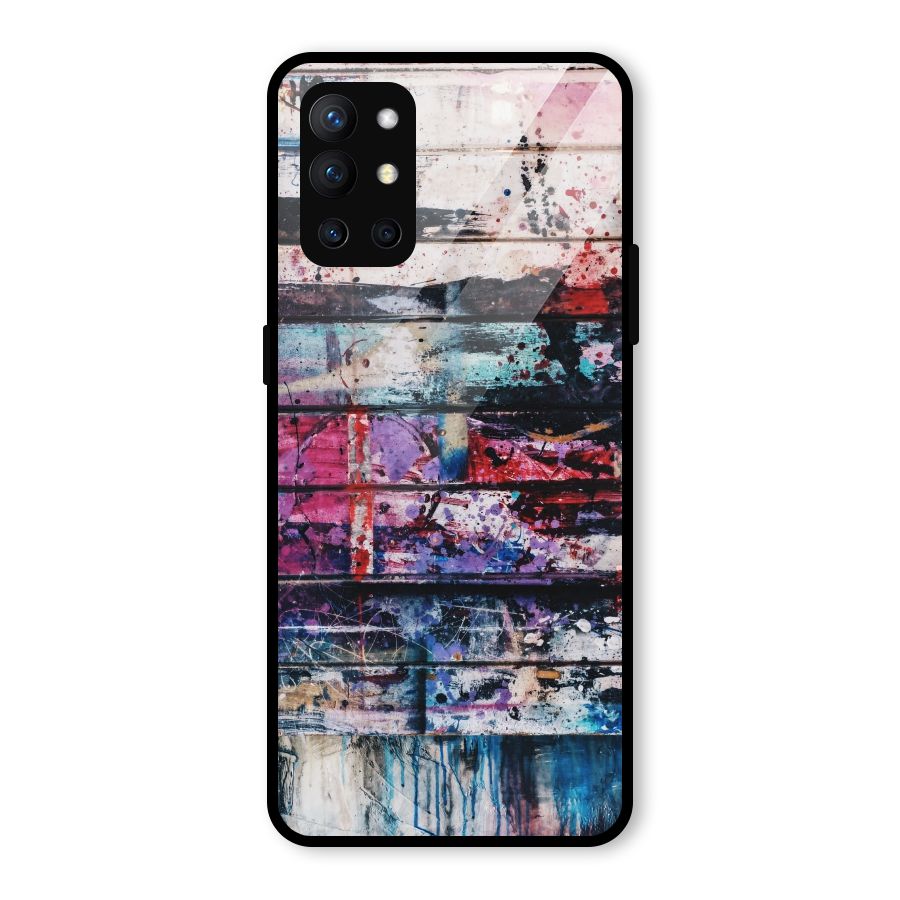 Classic Art Splash Glass Back Case for OnePlus 9R