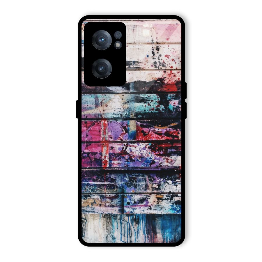 Classic Art Splash Glass Back Case for OnePlus Nord CE 2 5G