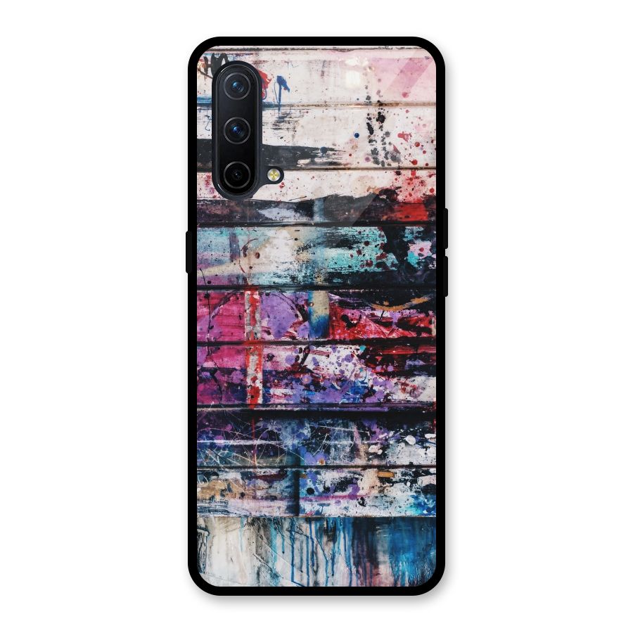 Classic Art Splash Glass Back Case for OnePlus Nord CE 5G