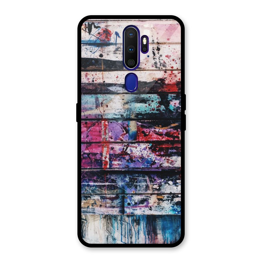 Classic Art Splash Glass Back Case for Oppo A9 (2020)
