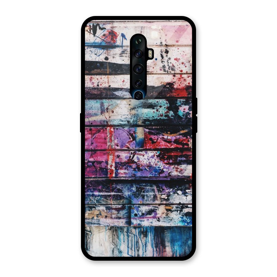Classic Art Splash Glass Back Case for Oppo Reno2 F