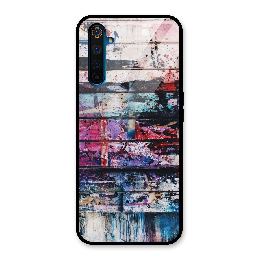 Classic Art Splash Glass Back Case for Realme 6 Pro