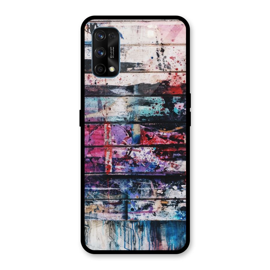 Classic Art Splash Glass Back Case for Realme 7 Pro