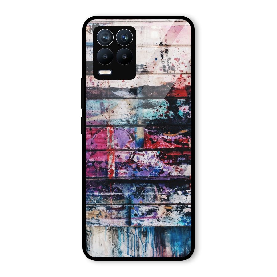Classic Art Splash Glass Back Case for Realme 8 Pro